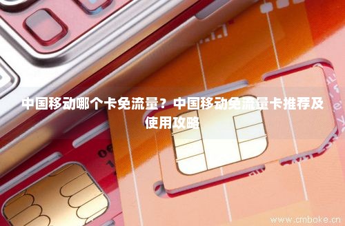 申请移动免流量卡（申请移动免流量卡的条件）