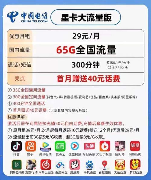 星卡流量定向激活（星卡专属定向流量促销包）