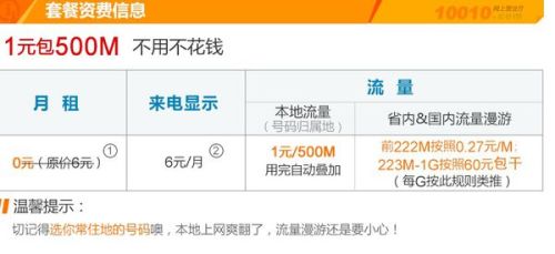 一天1g联通流量卡（联通每天1g流量）