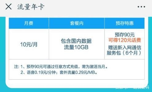 中国移动10元10g流量包是要包年嘛（移动10元10g流量是全国流量）