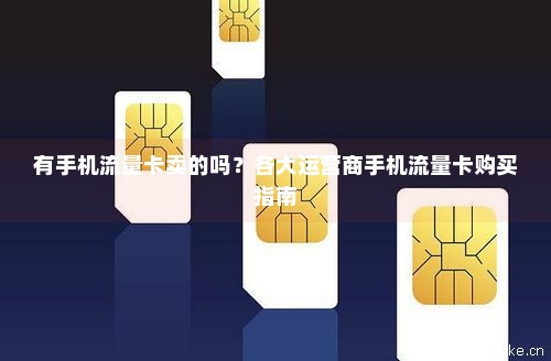 如何购买手机流量卡（怎样在手机上购买流量卡）