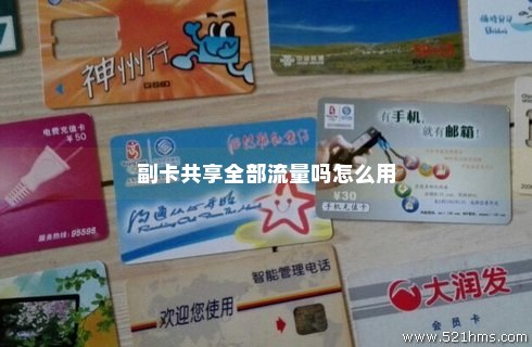 专属流量副卡可以共享吗（大流量套餐专属共享副卡）