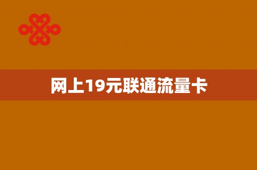 网通19元流量卡（19元流量卡不是打电话用是上网用?）