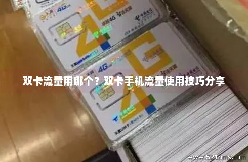 双卡如何打开流量（双卡怎么开流量）