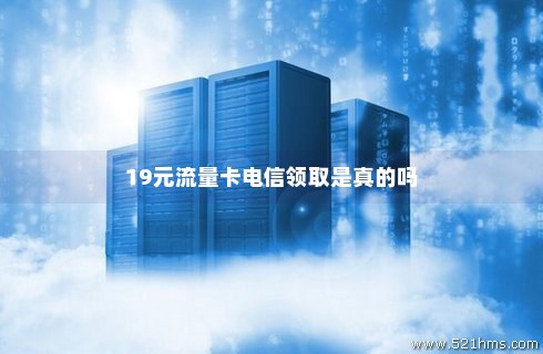 19元电信流量王卡（19元电信流量王卡是真的吗）