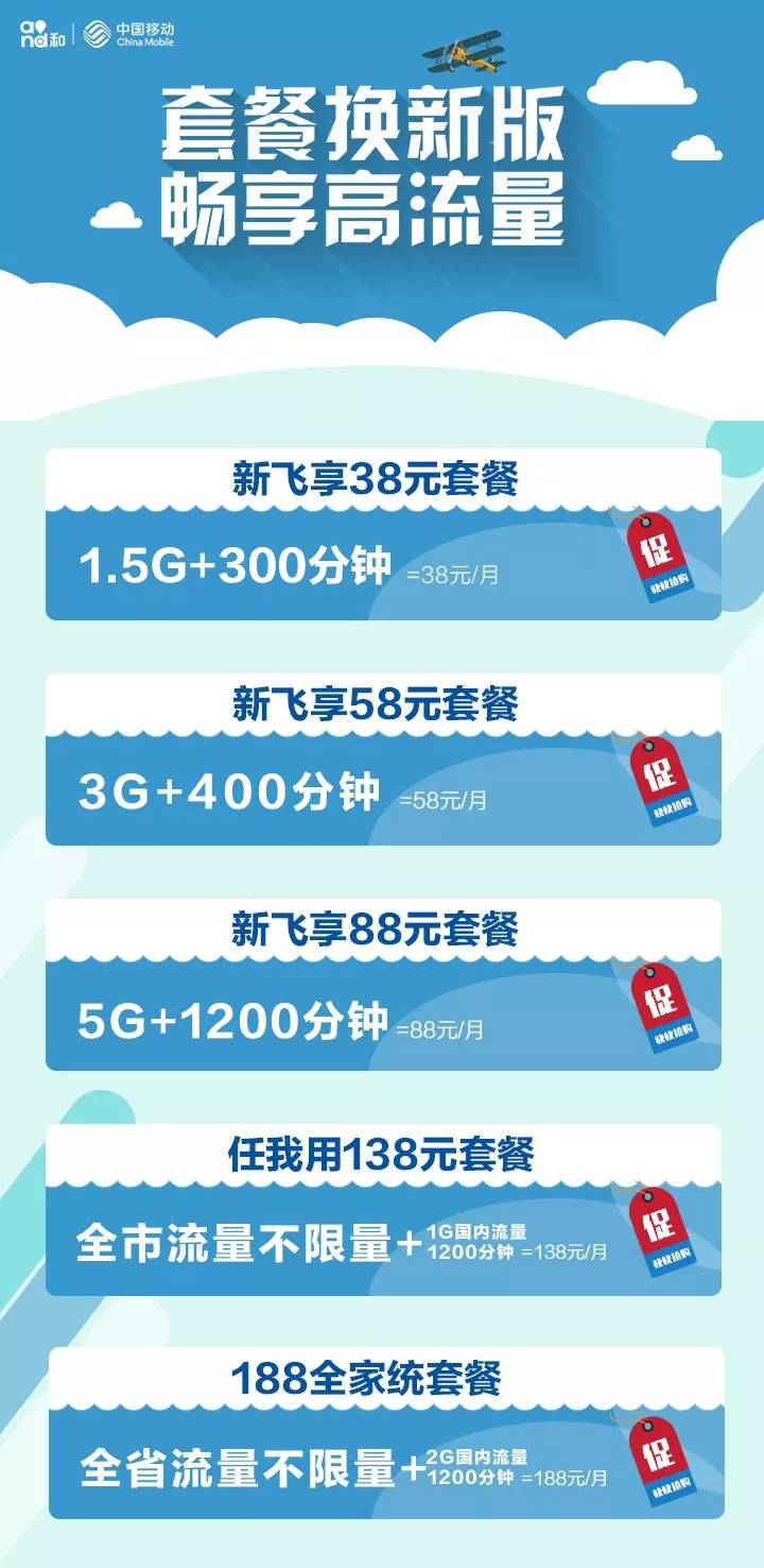 中国移动最新套餐（移动新飞享39元实惠吗）
