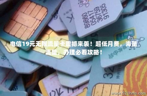 19元电信卡无限流量卡(19元电信卡无限流量卡不激活还能申请吗) 19元电信卡无限流量卡(19元电信卡无限流量卡不激活还能申请吗)